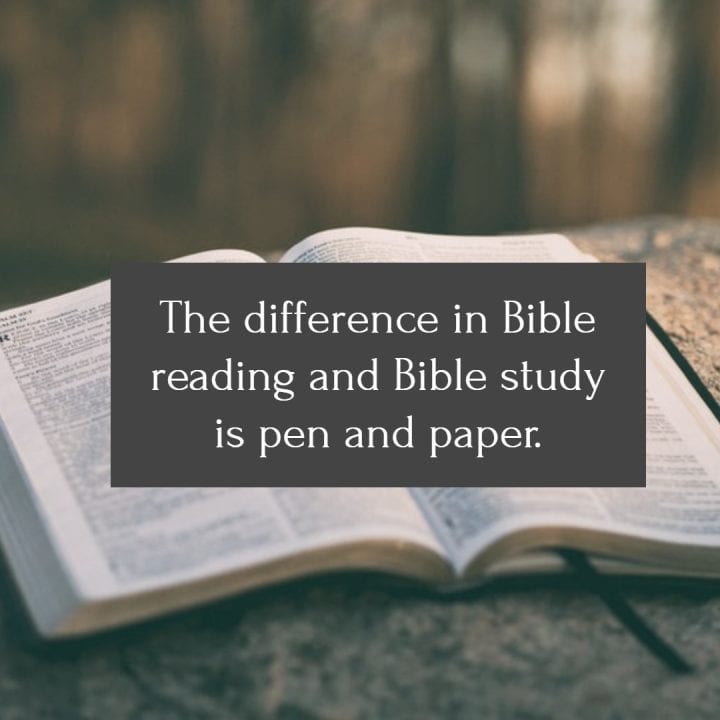 Bible Study Reading