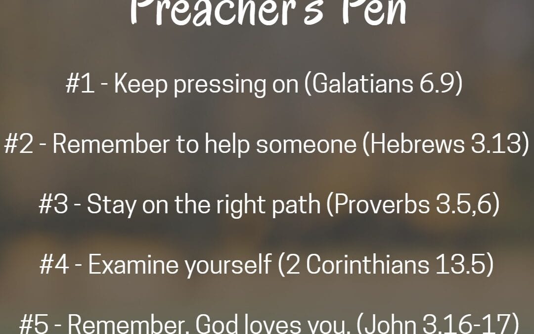 Friday Five – February 5, 2021 – Preacher’s Pen