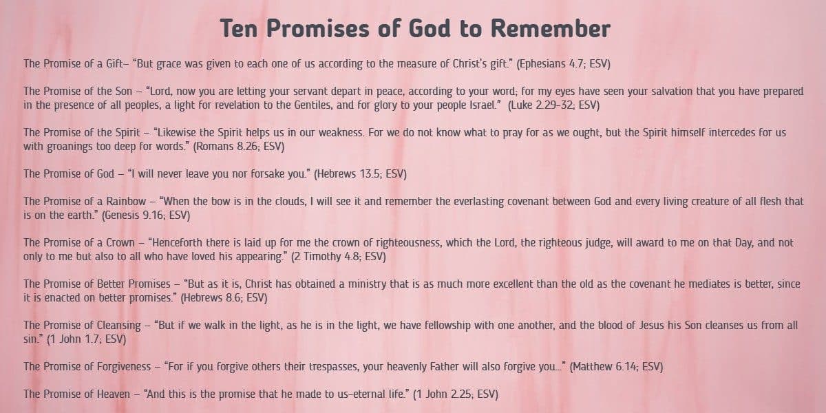 Ten Promises of God to Remember
