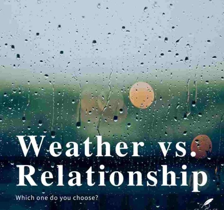 Weather vs. Relationship