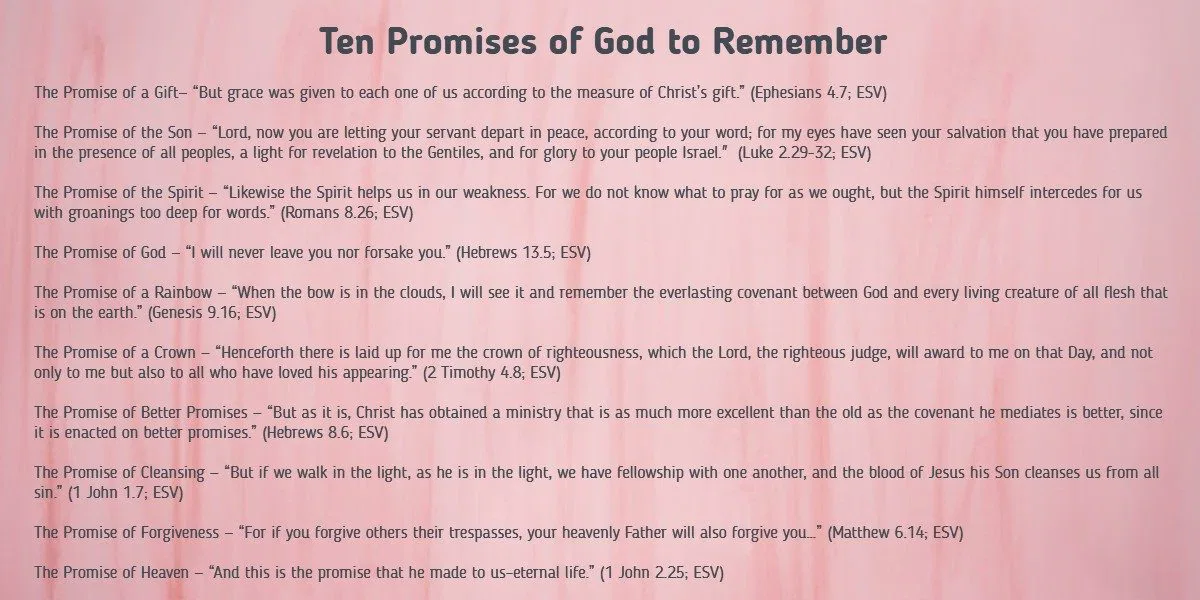 Ten Promises of God to Remember