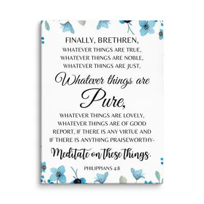 Philippians 4.8 Canvas