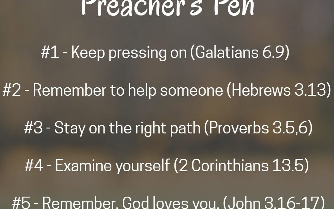 Friday Five – February 5, 2021 – Preacher’s Pen