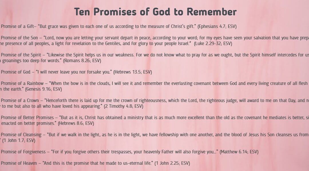 Ten Promises of God to Remember