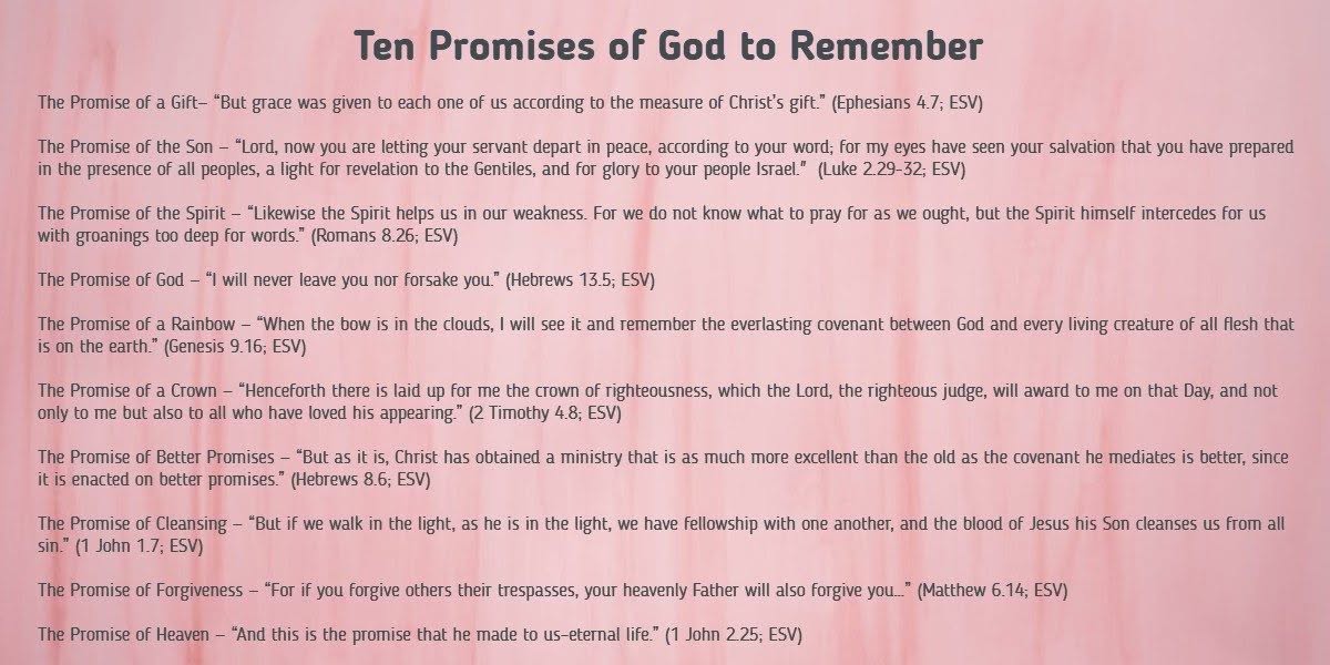 Ten Promises of God to Remember